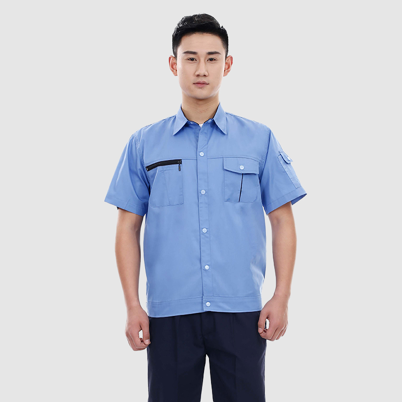 夏季工作服6602浅蓝