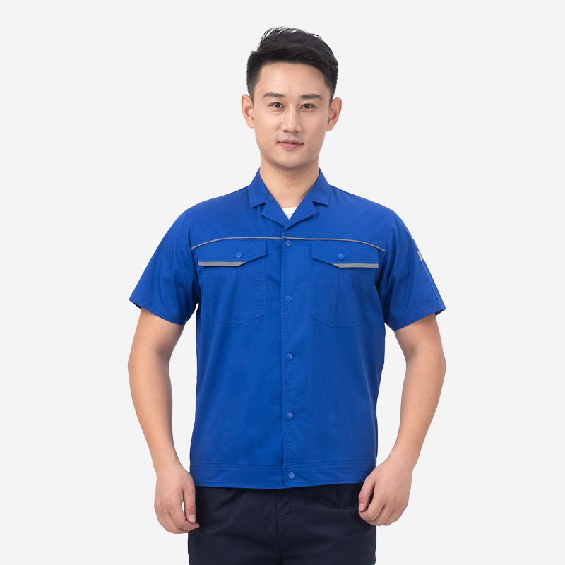 夏季工作服防静电6604弹力宝蓝