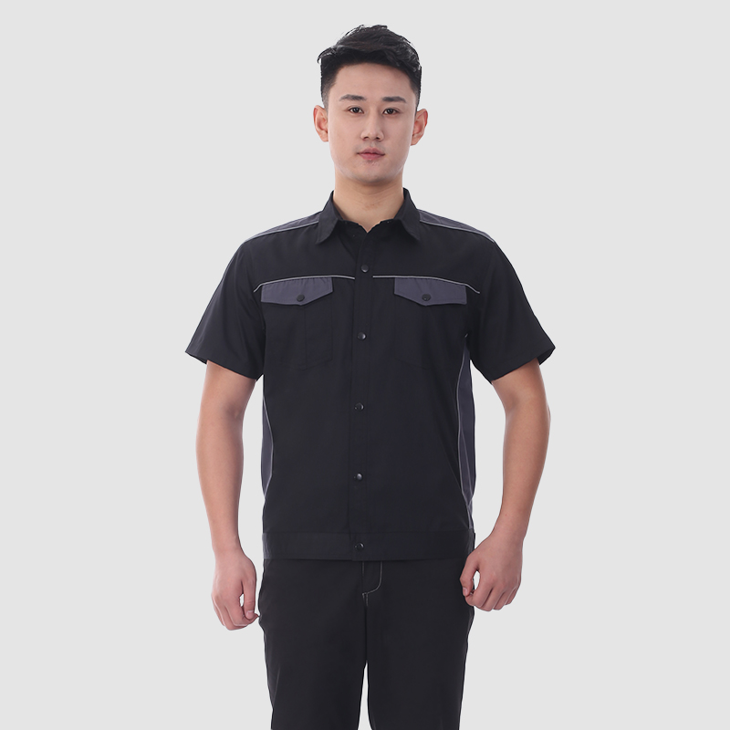 夏季工作服9801黑灰