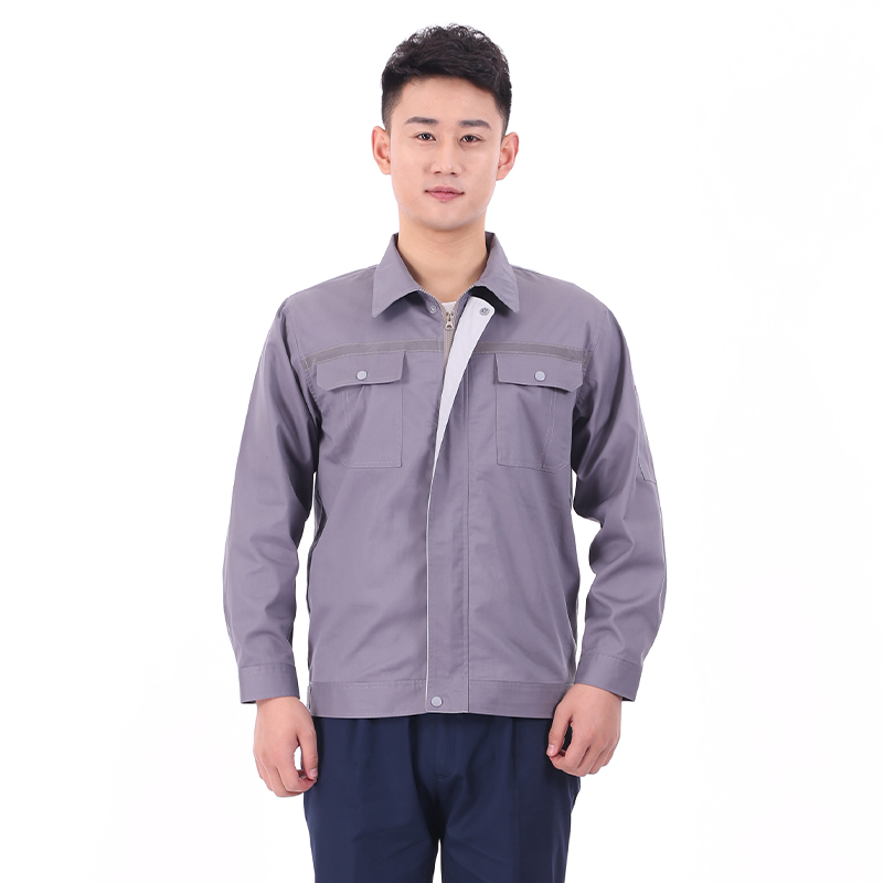 夏季长袖工作服0531灰色