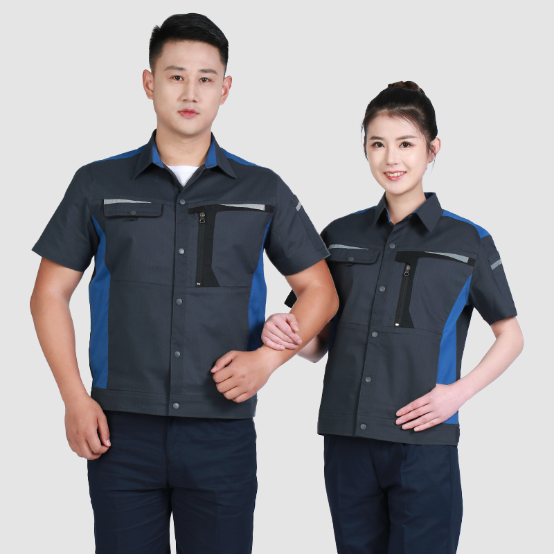 夏季工作服9803防静电铁灰