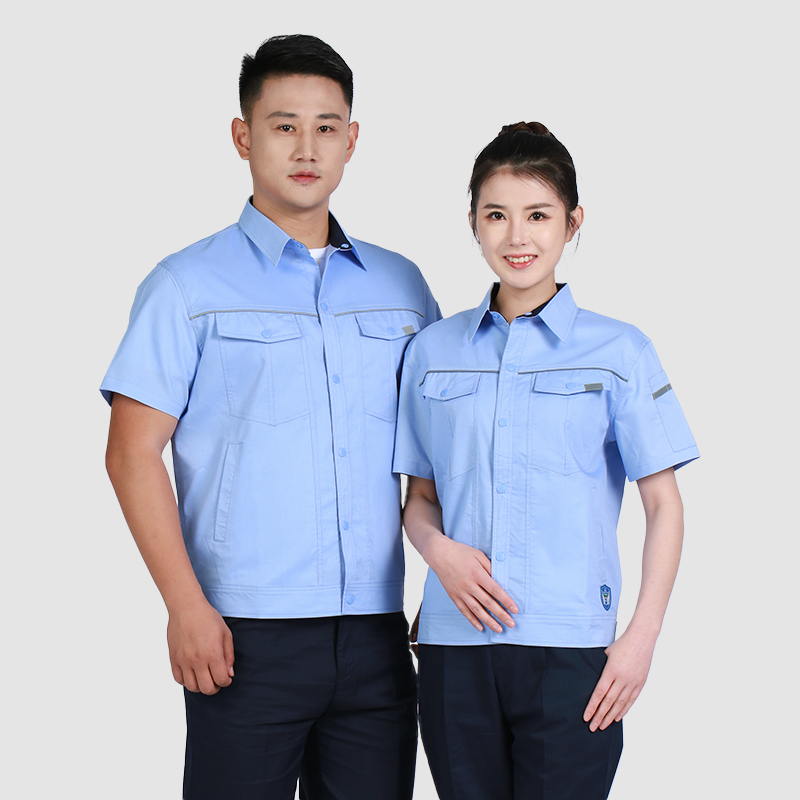 夏季工作服98001防静电浅蓝