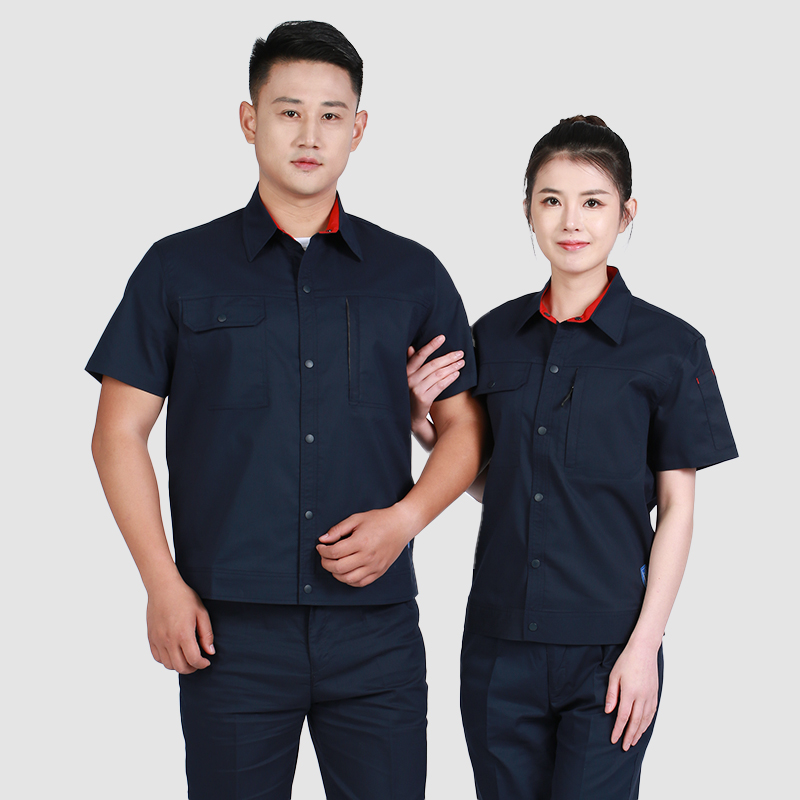 夏季工作服98002防静电藏蓝