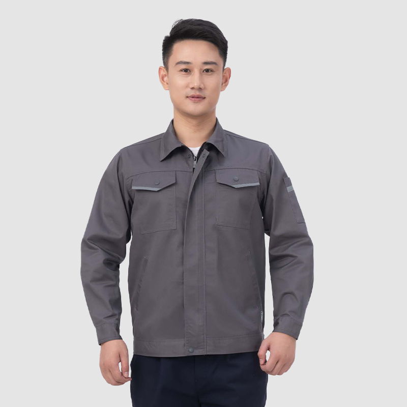 春秋工作服1809弹力灰色