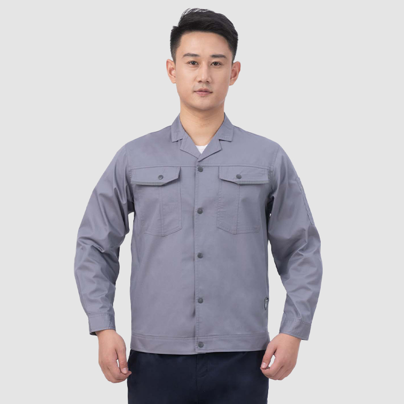 夏季工作服6605弹力灰色