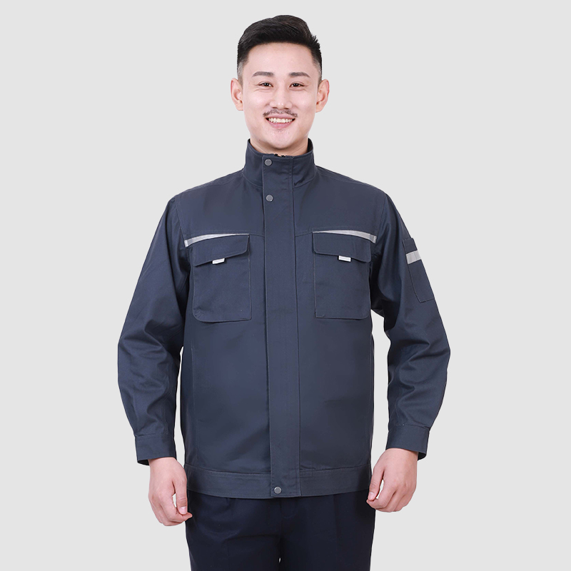 春秋工作服1810尖刀款灰色