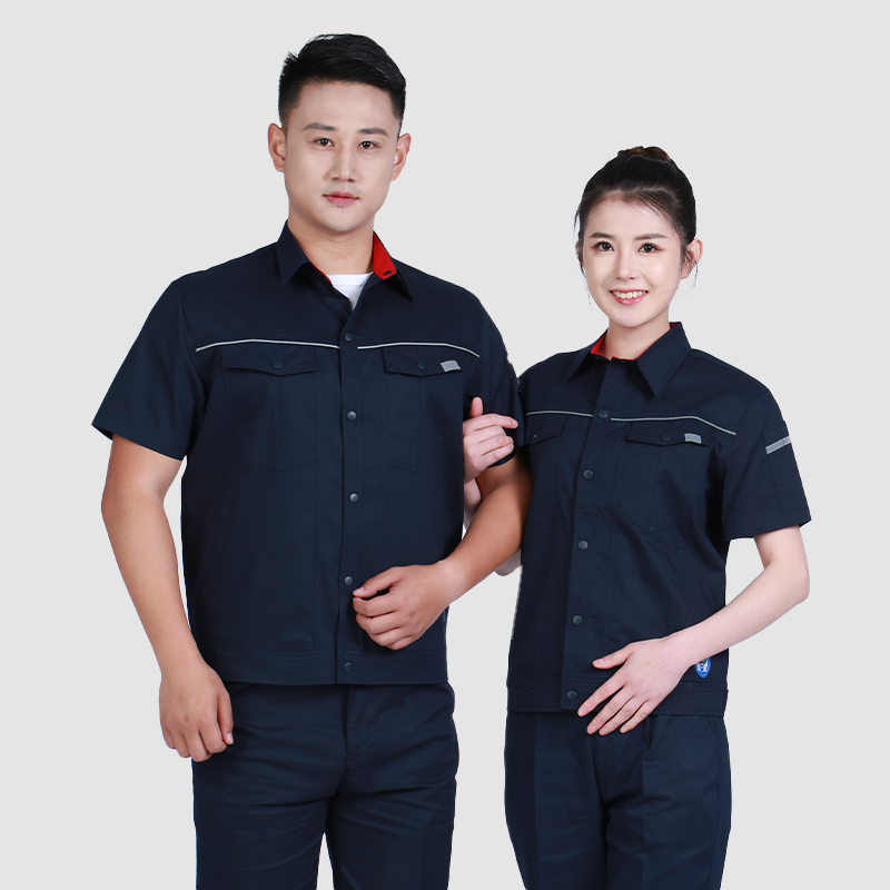 夏季工作服98001防静电藏蓝