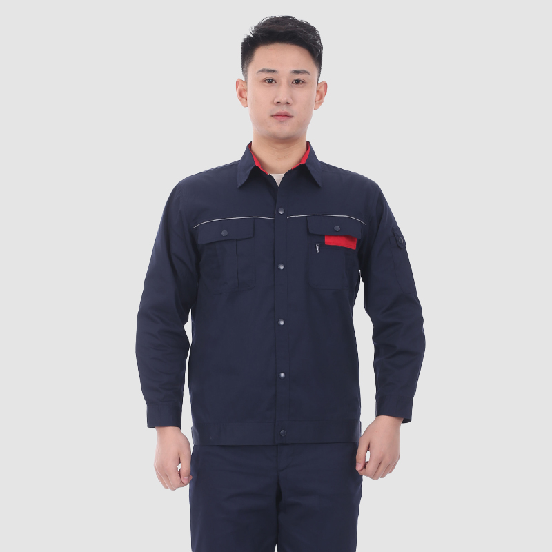 夏季长袖工作服防静电9904藏蓝