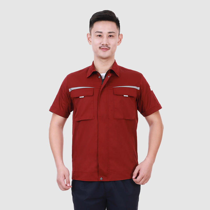 夏季工作服7710尖刀夏深红