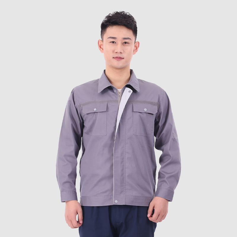 夏季长袖工作服0531灰色-