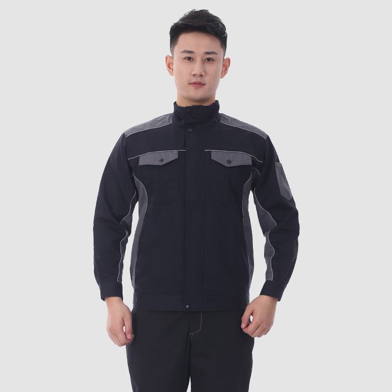春秋工作服防撕裂9802黑灰