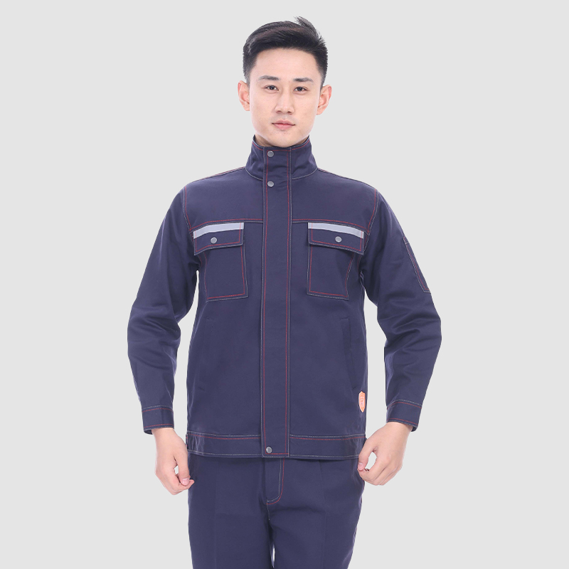 春秋工作服防阻燃9601藏蓝