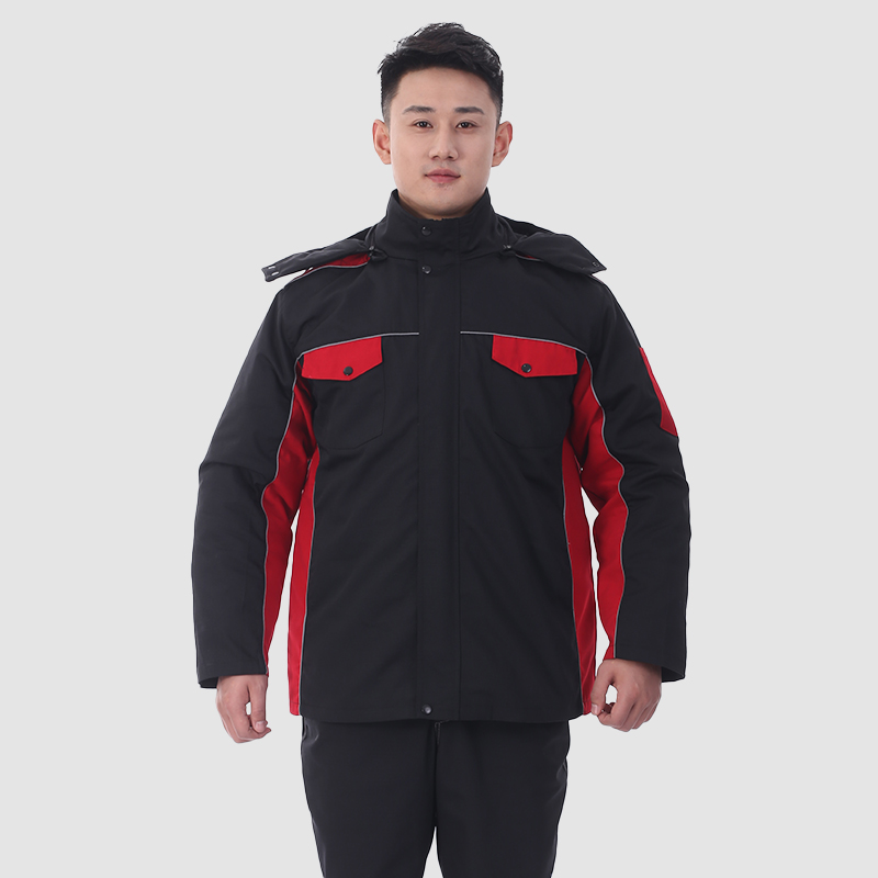 冬季工作服9803黑红防撕裂