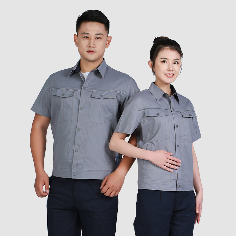 夏季工作服98001防静电中灰