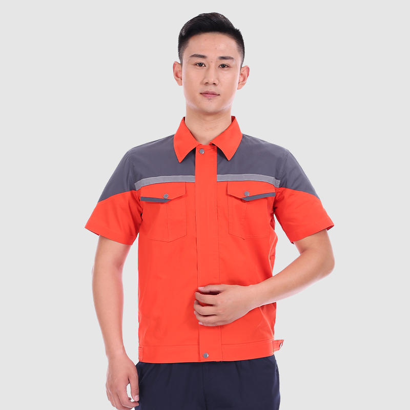 夏季工作服7701橘色