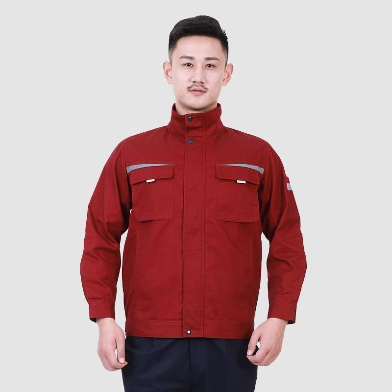 春秋工作服1810尖刀款大红