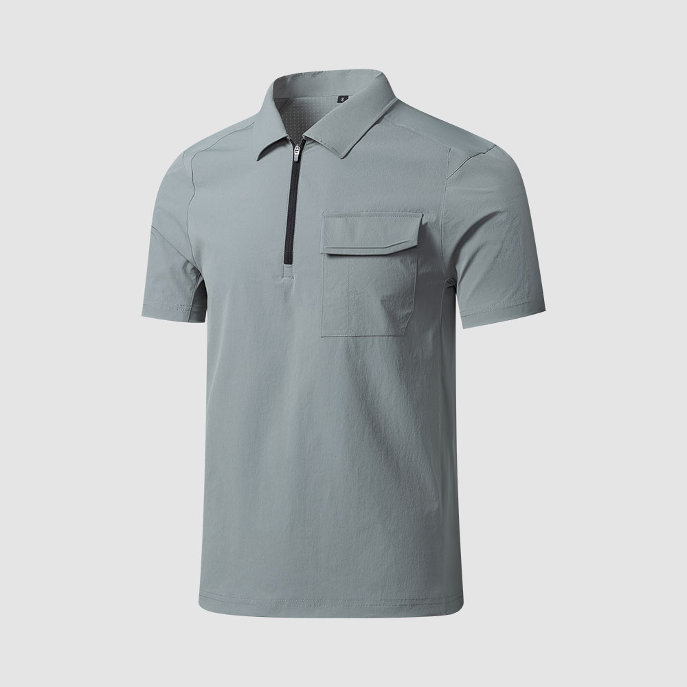 POLO衫定制SKY8091-灰咖绿