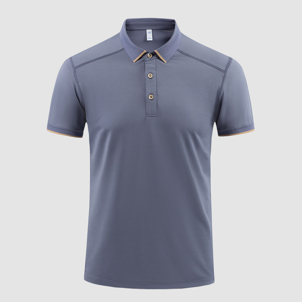 POLO衫定制8081蓝灰