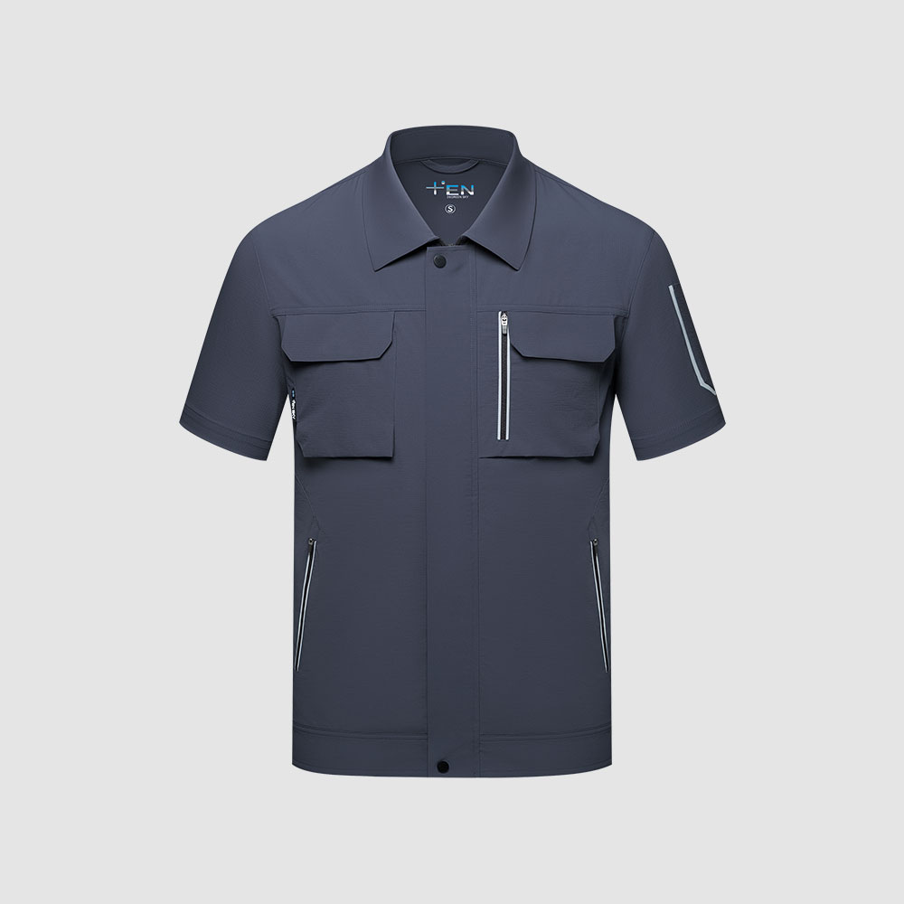 夏季工作服SKY008-灰蓝