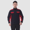 春秋工作服防撕裂9802黑红