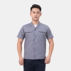 夏季工作服防静电6604弹力灰色