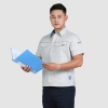 夏季工作服98001防静电浅灰