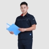夏季工作服98001防静电藏蓝