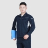 夏季长袖工作服1065-2防静电藏蓝