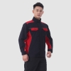 春秋工作服防撕裂9802黑红